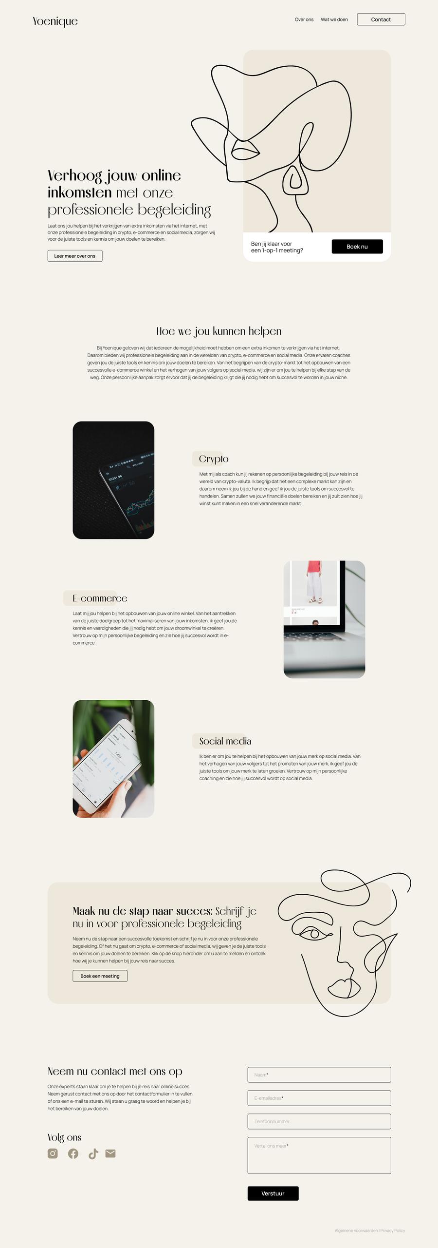 Website van Yoenique